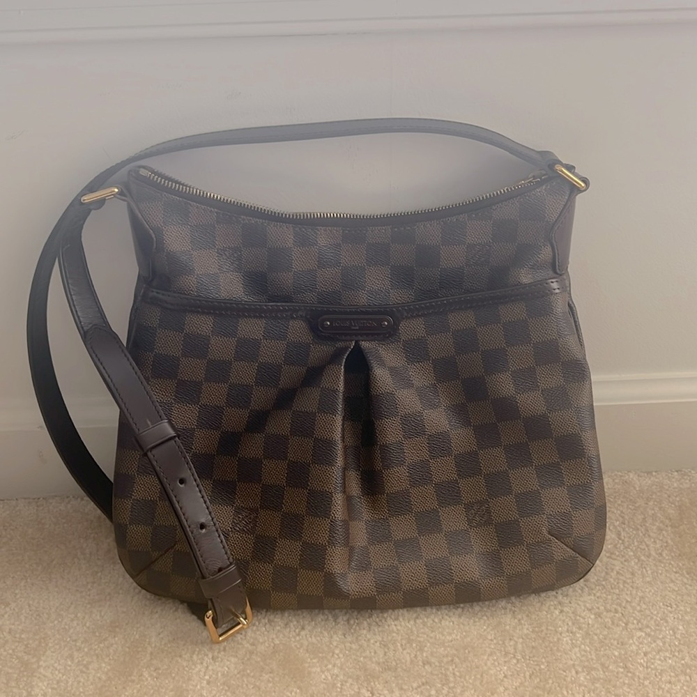 Louis Vuitton Damier Ebene Bloomsbury PM Crossbody Shoulder Handbag